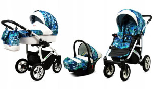 Wózek 3w1 dziecięcy spacerówka BabyLux Tropical
