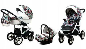 Wózek 3w1 dziecięcy spacerówka BabyLux Tropical