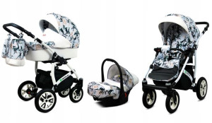 Wózek 3w1 dziecięcy spacerówka BabyLux Tropical