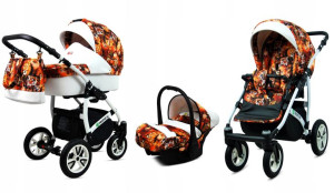 Wózek 3w1 dziecięcy spacerówka BabyLux Tropical