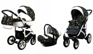 Wózek 3w1 dziecięcy spacerówka BabyLux Tropical