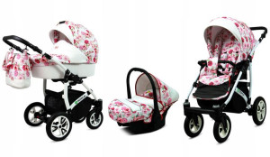 Wózek 3w1 dziecięcy spacerówka BabyLux Tropical