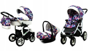 Wózek 3w1 dziecięcy spacerówka BabyLux Tropical