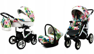Wózek 3w1 dziecięcy spacerówka BabyLux Tropical