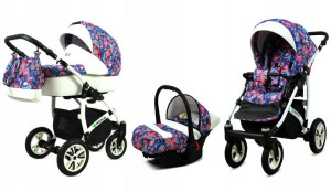 Wózek 3w1 dziecięcy spacerówka BabyLux Tropical