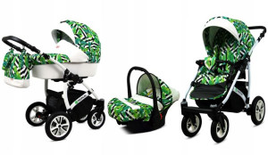 Wózek 3w1 dziecięcy spacerówka BabyLux Tropical