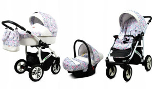 Wózek 3w1 dziecięcy spacerówka BabyLux Tropical