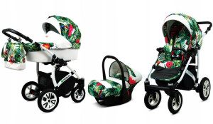 Wózek 3w1 dziecięcy spacerówka BabyLux Tropical