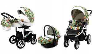 Wózek 3w1 dziecięcy spacerówka BabyLux Tropical