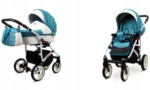 Wózek dziecięcy głęboki spacerowy BabyLux WHITELUX