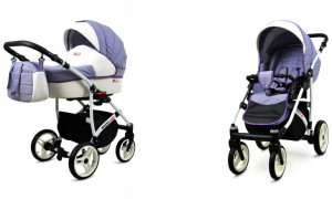 Wózek dziecięcy głęboki spacerowy BabyLux WHITELUX