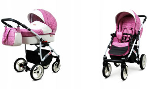 Wózek dziecięcy głęboki spacerowy BabyLux WHITELUX
