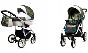 Wózek dziecięcy głęboki spacerowy BabyLux WHITELUX