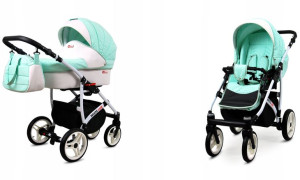 Wózek dziecięcy głęboki spacerowy BabyLux WHITELUX