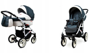 Wózek dziecięcy głęboki spacerowy BabyLux WHITELUX