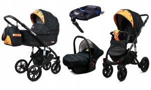 Wózek 4w1 dziecięcy BabyLux Lumio + baza Isofix