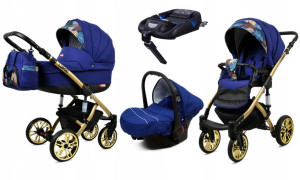 Wózek 4w1 dziecięcy BabyLux Lumio + baza Isofix
