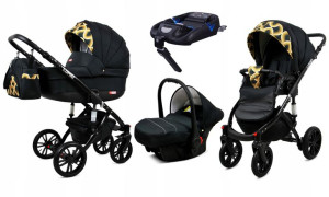 Wózek 4w1 dziecięcy BabyLux Lumio + baza Isofix