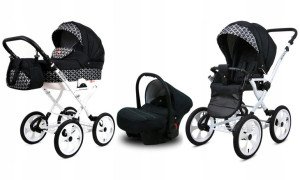 Wózek 3w1 dziecięcy spacerówka BabyLux Rosso