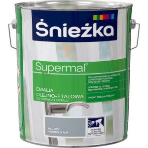 Śnieżka EMALIA OLEJNO-FTALOWA 10l Stalowy Połysk RAL7001
