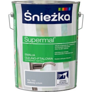 Śnieżka EMALIA OLEJNO-FTALOWA 5l Stalowy Połysk RAL7001