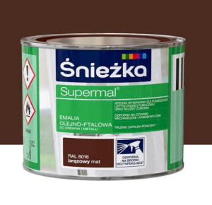 Śnieżka EMALIA OLEJNO-FTALOWA 0,2l Brązowy Matt RAL8016