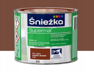 Śnieżka EMALIA OLEJNO-FTALOWA 0,2l Orzech Średni Matt RAL8002