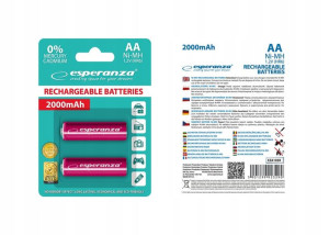 Akumulatorki Ni-mh Aa 2000mah 2szt. Czerwone