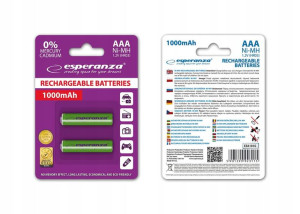 Akumulatorki Ni-mh Aaa 1000mah 2szt. Zielone