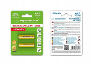 Akumulatorki Ni-mh Aaa 1000mah 2szt. Żółte