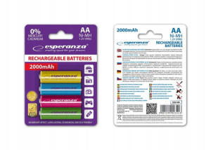 Akumulatorki Ni-mh Aa 1000mah 4szt. Mix Kolorów
