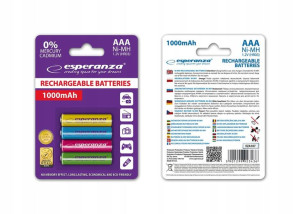 Akumulatorki Ni-mh Aaa 1000mah 4szt. Mix Kolorów