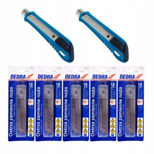 Nożyk do tapet 18mm + Ostrza 50 sztuk