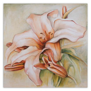 OBRAZ DO SALONU Lilia Wodna Kwiat Natura 40x40
