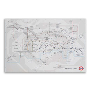 OBRAZ DO BIURA Metro Plan Londyn Miasto 100x70