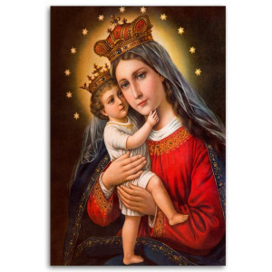 OBRAZ RELIGIJNY Madonna z Dzieciątkiem 80x120