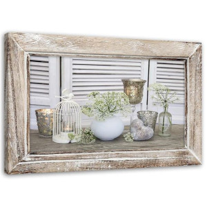 OBRAZ NA PŁÓTNIE Shabby chic Martwa Natura 60x40