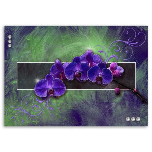OBRAZ CANVAS Orchidea Kwiat Natura Fiolet 60x40