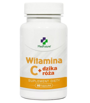 Witamina C + Dzika róża 60 kapsułek Odporność