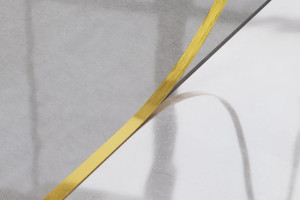 LISTWA DEKORACYJNA I ZŁOTA MATOWA 1cm x 270cm (grubość 0,6mm)