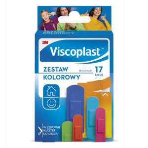 .Viscoplast zestaw kolorowych plastrów 17 szt.