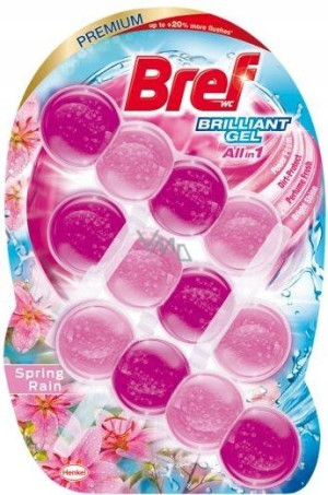 Bref Brilliant Gel All-in-1 Wiosenny Deszcz 3x42g