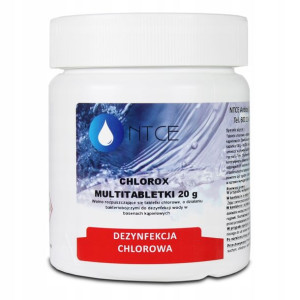 Chlor do basenu 0,5 kg multi tabletki 20 g Chlorox
