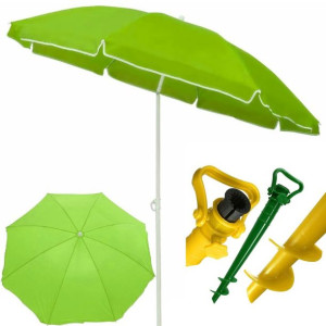 Parasol Ogrodowy Na Balkon Plaże Zestaw + Gratis