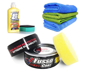 SOFT99 Zestaw do czarnego lakieru + Cleaner + 3 Mikrofibry