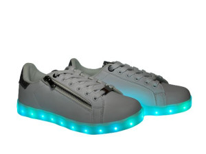 Buty LED srebrny brokat suwak podświetlane ROZ 39