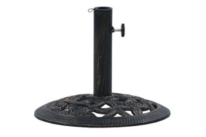 Stojak na parasol 40x32 cm WILDENO brązowy Konsimo