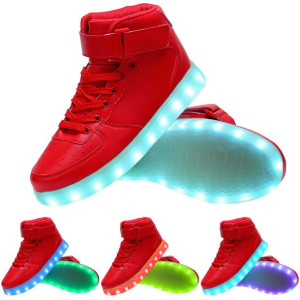 Czerwone Buty LED Air za kostkę ROZ 39