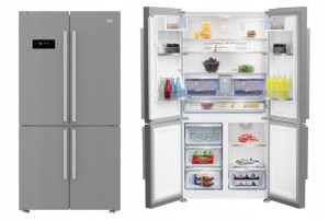 Lodówka Side by Side Beko GN 1416231 JXN 572L Stal