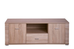 Szafka RTV 140x51x55 cm THEMO dąb sonoma Konsimo